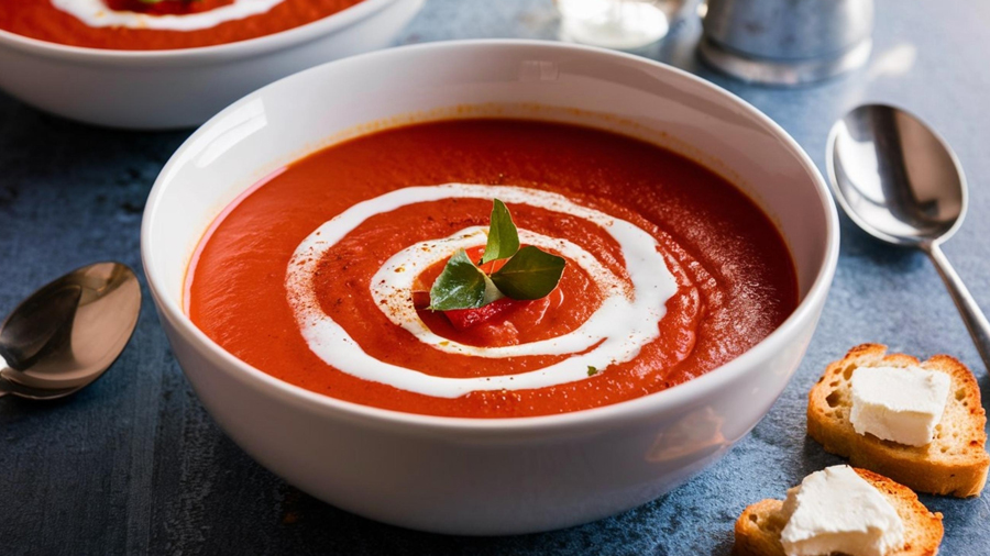 Organic Red Pepper and Tomato Soup